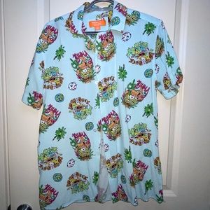 Spongebob button down tshirt
